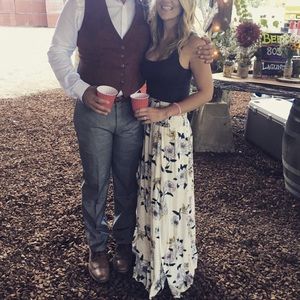 Beautiful floral maxi skirt